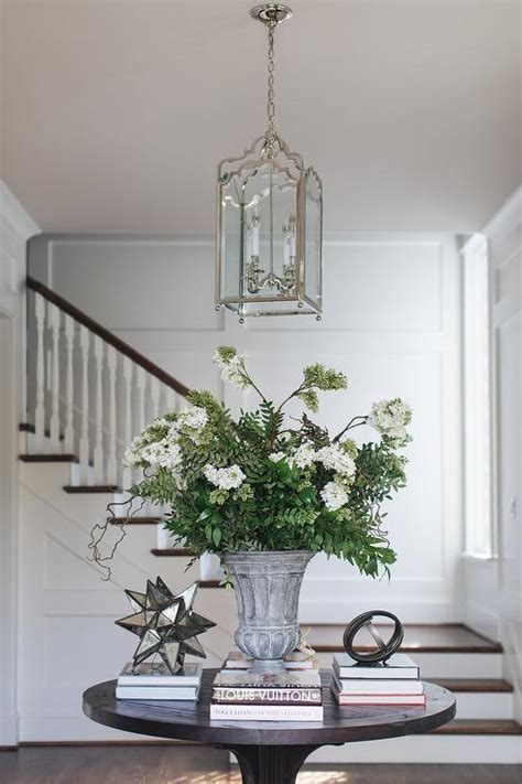 How To Decorate A Round Foyer Table Leadersrooms