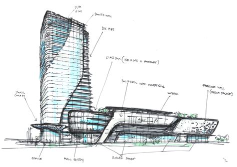 Mixed Use Concept Randy Carizo Office Building Architecture Hotel