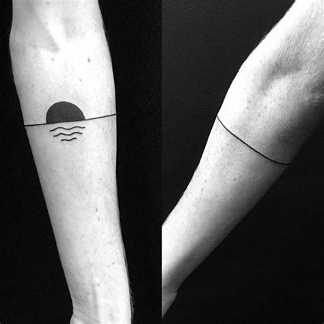 50 Simple Line Tattoos For Men Manly Ink Design Ideas