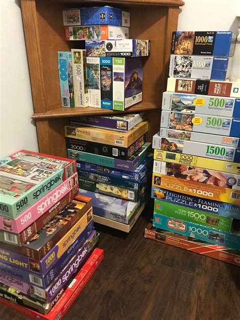 Thrift Haul 3 Stores 40 Puzzles 72 Ready For Winter Jigsawpuzzles