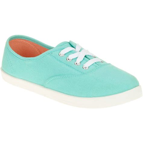Womens Casual Canvas Lace Up Sneaker