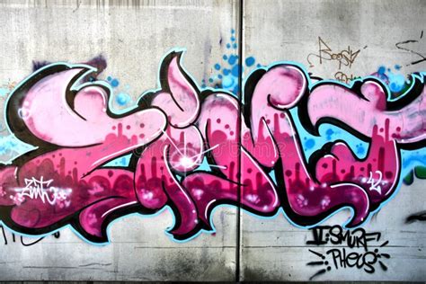 Pink Graffiti Editorial Stock Photo Image Of Gangsta 6814368