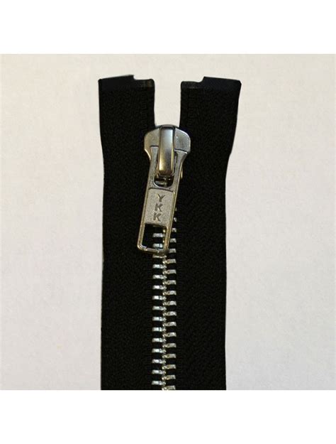 Black Extra Long Metal Zips 60 150cm Zips Calico Laine