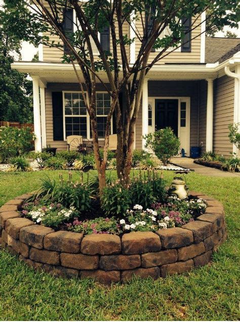 15 Landscaping Around Trees With Rocks Stones And Flowers Nrb