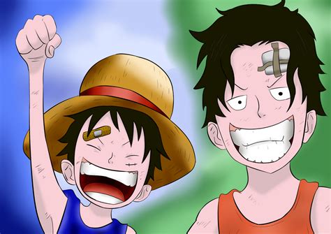 Luffy And Ace By Aminos2879 On Deviantart