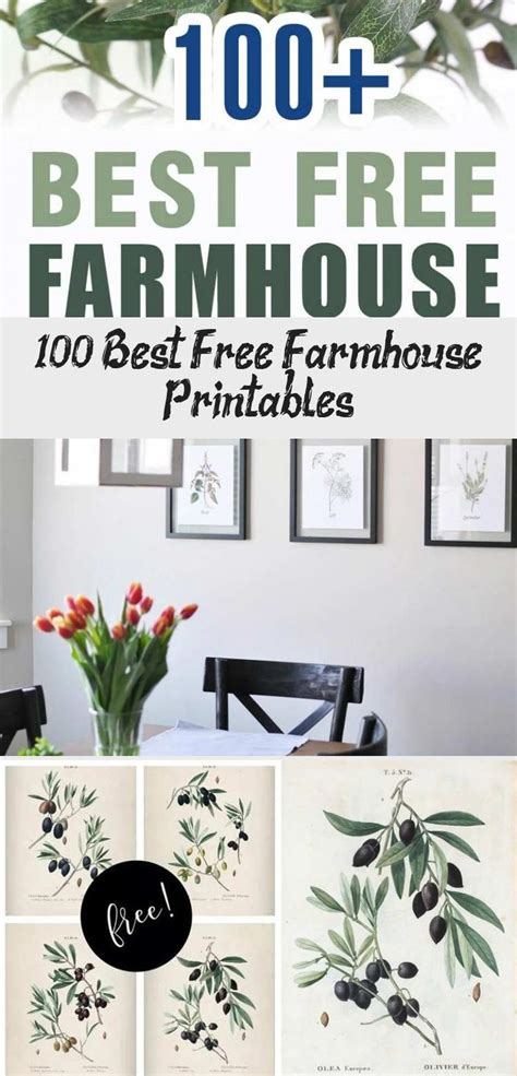 Free Farmhouse Printables