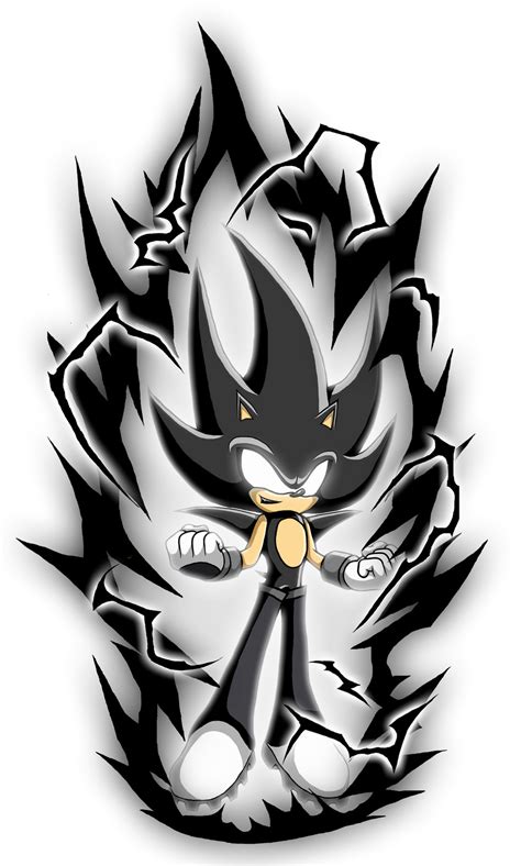 Hyper Sonic Black Aura By Sangata099 On Deviantart Sonic Fan Art