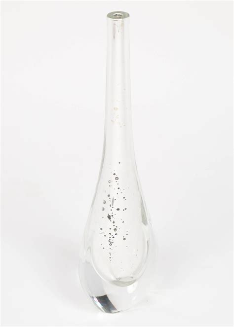 Variety is the spice of life. Murano Silver Glass Single Stem Vase at 1stdibs