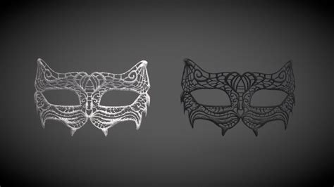 lace masquerade masks carnival masks buy royalty free 3d model by karolina renkiewicz