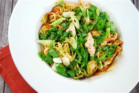 Chicken Pad Thai With Zoodles Recipe Laaloosh