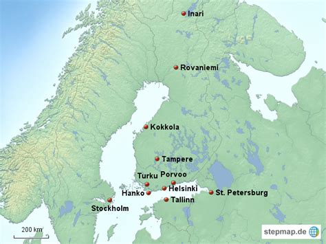 Karte von helsinki, finnland googlekarte. StepMap - Helsinki - Landkarte für Finnland