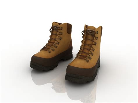 Leather Boots 3d Model Download For Free