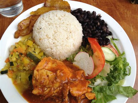 One Of Costa Ricas Most Popular Meals The Casado Contains Foods