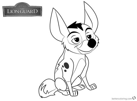 Disney the lion guard unleash the power activity coloring pages. Lion Guard Coloring Pages Dogo - Free Printable Coloring Pages