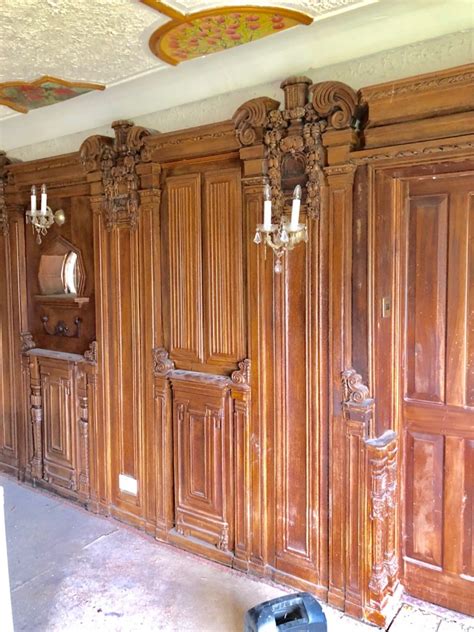 The decorologist shows a before and after of a living room and kitchen after painting wood paneling. Antique & Reclaimed listings Large amount of Oak Panelling ...