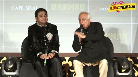 Salman Khan Launches Ar Rahman And Kapil Sibal Music Album Youtube