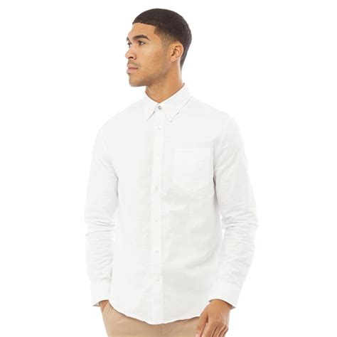 Buy Ben Sherman Mens Long Sleeve Oxford Shirt White