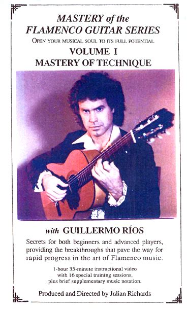 Guillermo Rios Mastery Of Technique Volume 1 Dvd