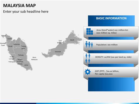 Powerpoint presentation slides look better when the objects on them are in line with one another. Malaysia Map PowerPoint | SketchBubble