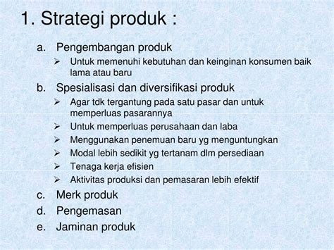 Strategi Pengembangan Produk Dan Contohnya Riset