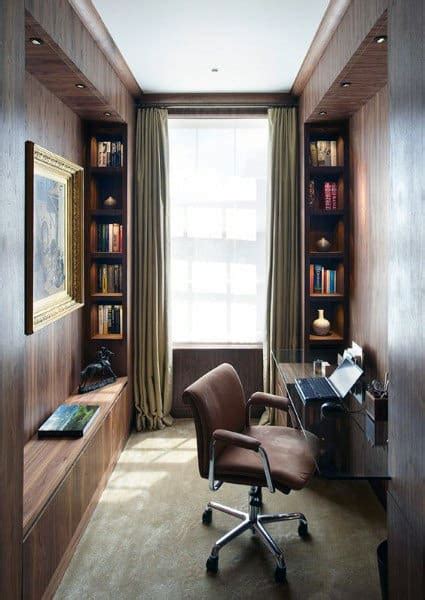 Bedrooms and offices generally serve very different purposes, but both rooms require organization and quality design. 75 Small Home Office Ideas For Men - Masculine Interior ...
