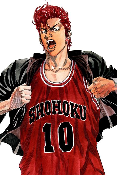 Anime Sports Basketball Slam Dunk Series Hanamichi Sakuragi Character Wallpapers HD