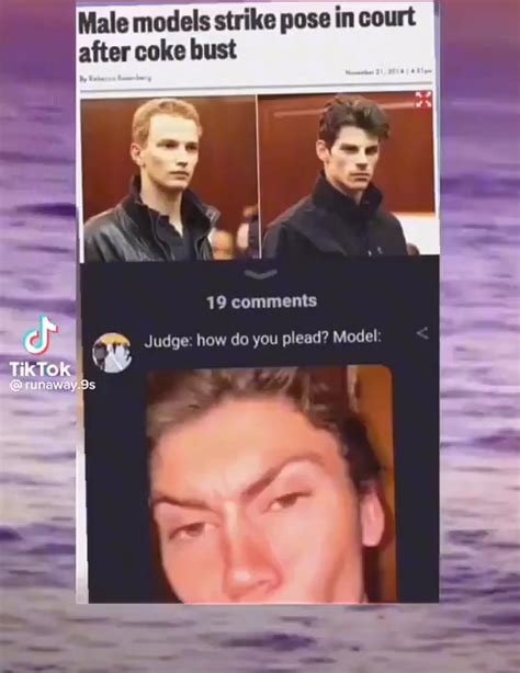 Male Models Strike Pose In Court After Coke Bust Comments Judge How