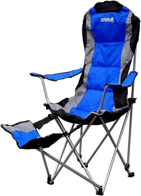 Folding Chaise Lounge Chair Folded Recliner For Patio Blue
