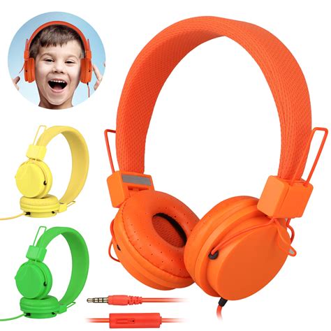 Kids Earphones Tsv Wired Headset Foldable Children On Ear Headphones