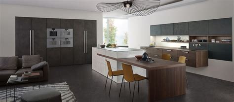 Painted kitchen cabinets white uppers and gray lowers with. British and German Modern Kitchens | Richmond | book an ...