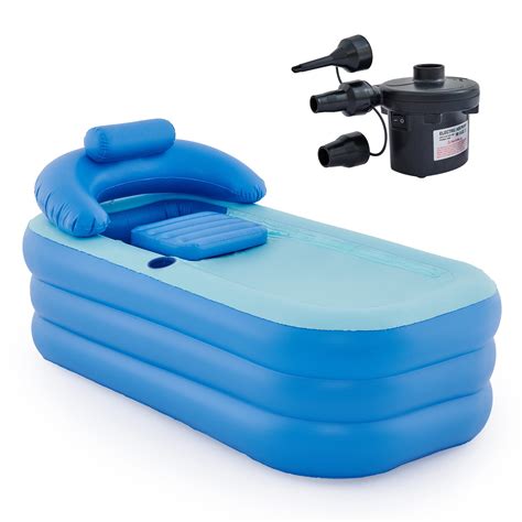 Buy Co Z Inflatable Adult Bath Tub Free Standing Blow Up Bathtub With Foldable Portable Feature