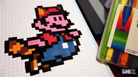 Handmade Pixel Art How To Draw Super Mario Bros Pixelart Youtube