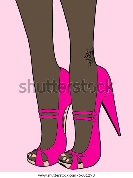 sexy legs wearing high heel shoes stock vector royalty free 5601298 shutterstock