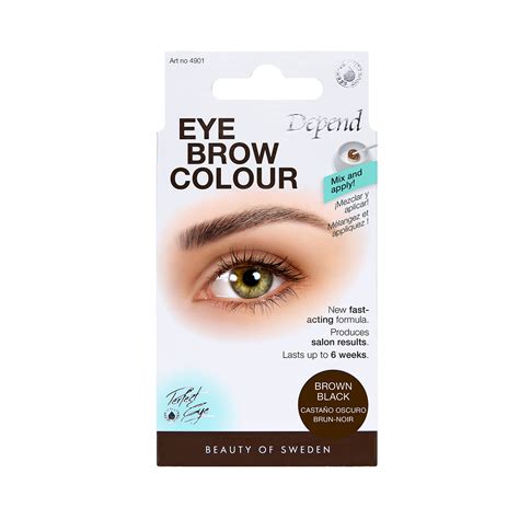 Eyebrow Colour Brown Black Depend Cosmetic