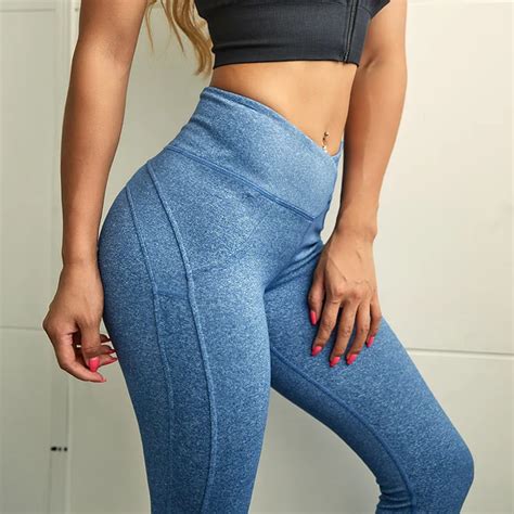 sexy yoga pants for women gym booty shape push up fitness workout tights stretch high waist