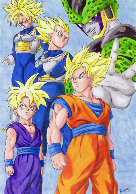 Trunks saga, treated as part of the androids saga in games. Dragon Ball Z - Perfect Cell Saga by elfaba1993 on DeviantArt