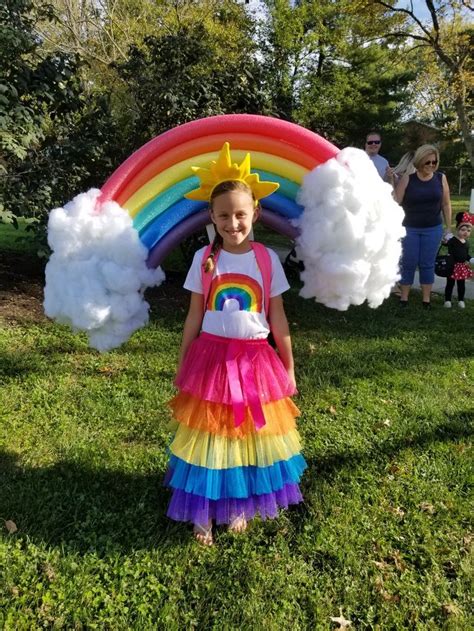 Homemade Rainbow Costume Rainbow Halloween Costume Rainbow Costumes