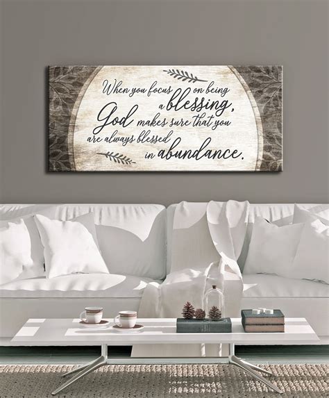 Christian Wall Art When You Focus On Being A Blessing Wood Frame Rea
