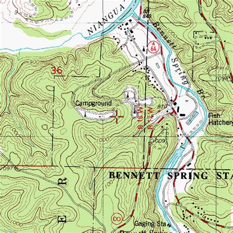 Bennett Springs State Park Map Big Bus Tour Map