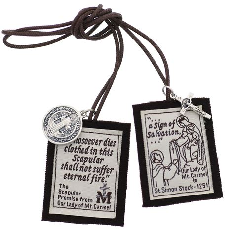 Handmade Brown Scapular With Brown Cord 18 Inch The Catholic Company®