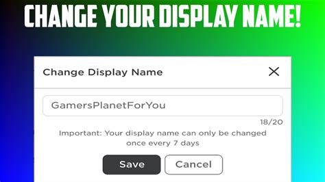 How To Change Your Roblox Display Name Youtube