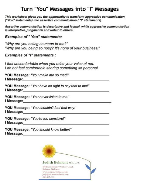 Effective Communication Worksheets Adults