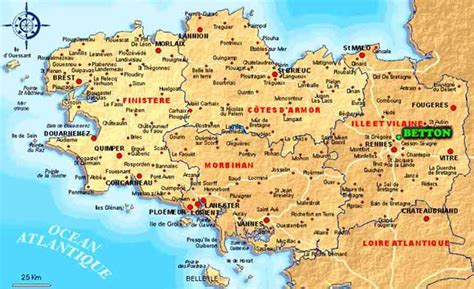 Carte De Bretagne Du Nord Voyage Carte Plan