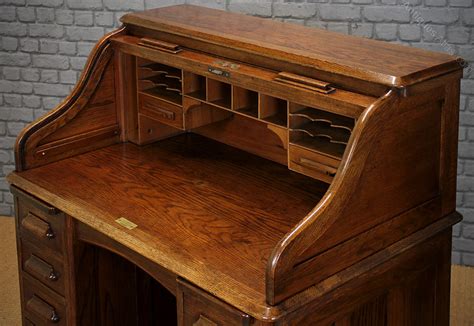 Small Oak Roll Top Desk C1920 Antiques Atlas