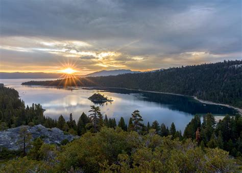 Sunrise Over Emerald Bay Lake Tahoe California Oc 2500x1786 R