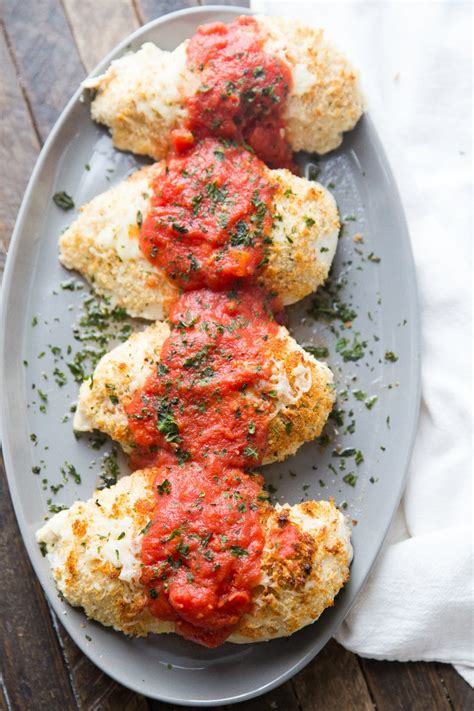 Choose from these top 9 chicken parmesan recipes to serve for dinner tonight. Light Chicken Parmesan - Recipe Girl