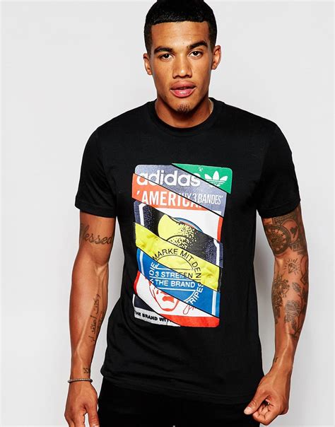 This retro collection is proudly embossed with the signature trefoil logo, which stands for authentic athletic style. Lyst - Adidas Originals T-shirt With Label Print Ab7684 in ...