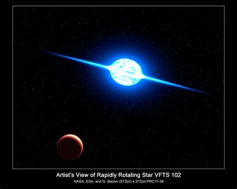 Artists View Of Fastest Spinning Star Vfts 102