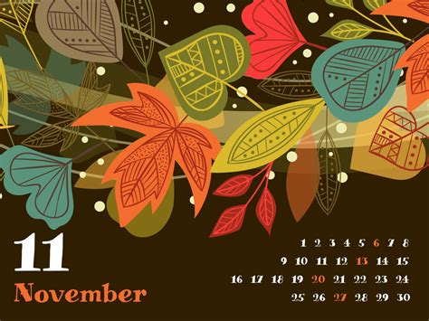 Free Printable November Calendar Masterbundles