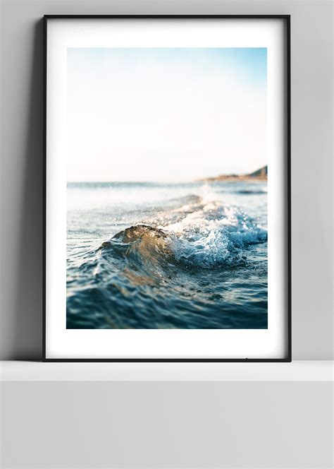 Ocean Poster Foto Wave Gallery Wall Strand Photography Holliday T